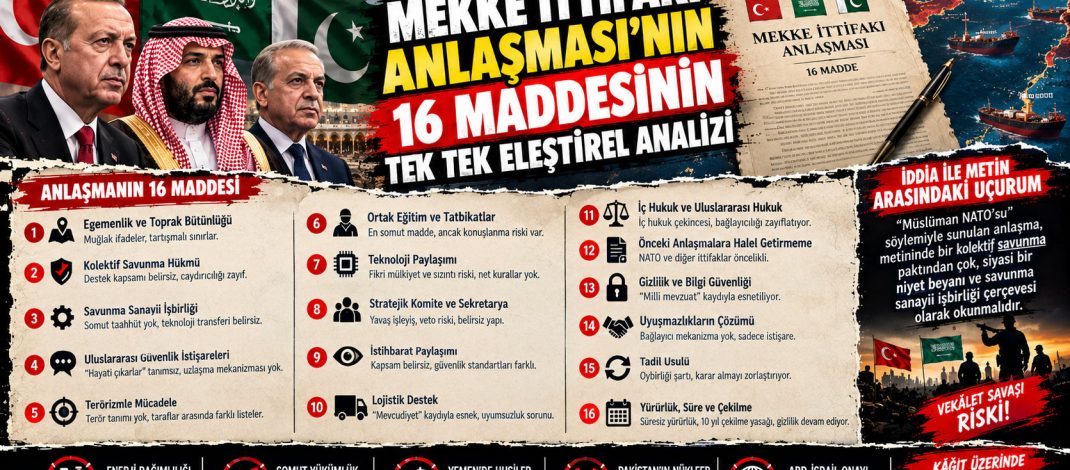 MEKKE İTTİFAKI ANLAŞMASI’NIN 16 MADDESİNİN TEK TEK ELEŞTİREL ANALİZİ