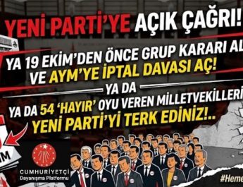 YENİ PARTİ’YE TARİHÎ ÇAĞRI